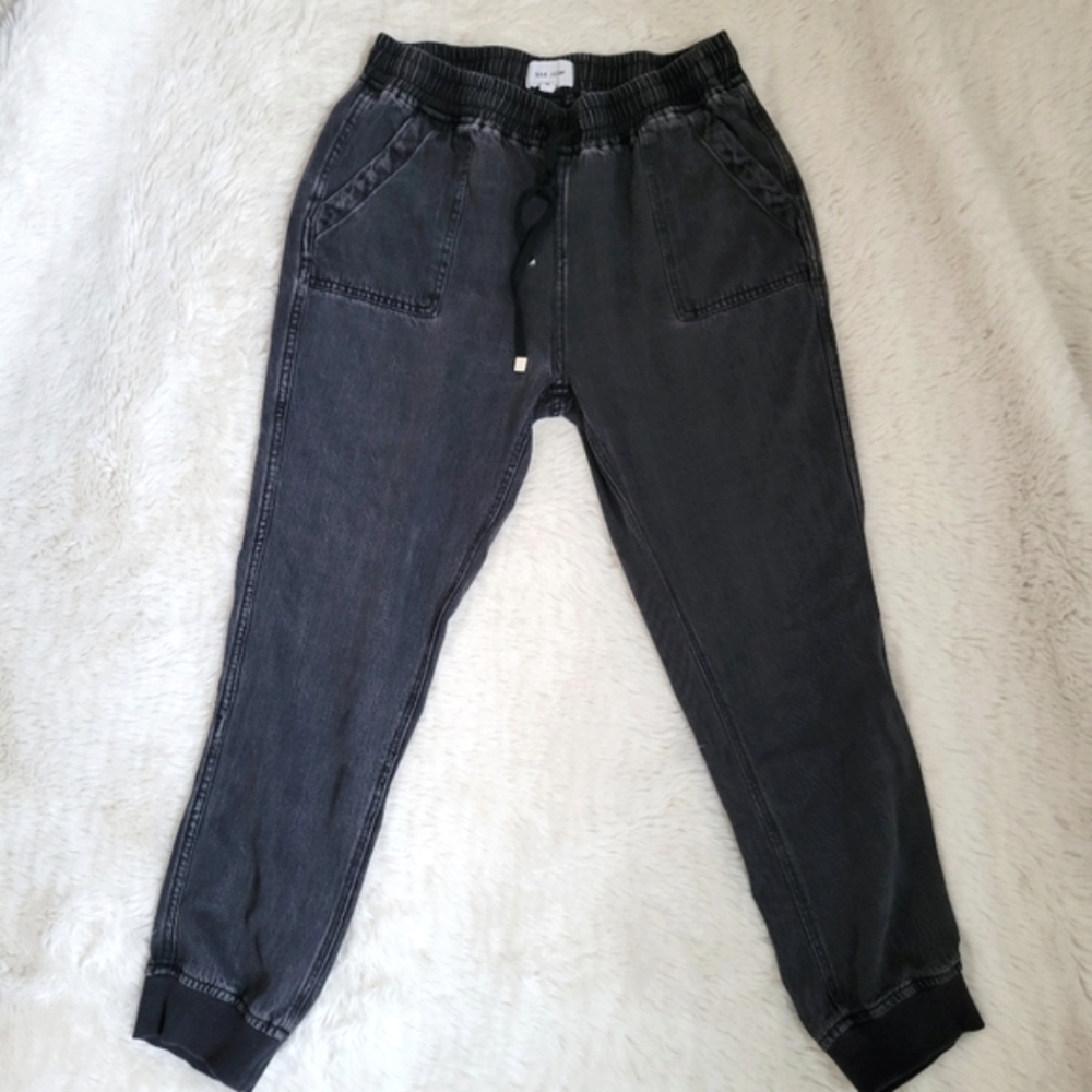 Dear John Vintage Wash Black Tencel Joggers